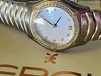 18kt gouden dames horloge - ebel sportwave diamanten model van €4900,00 - afbeelding 1 van  8