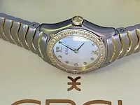 18kt gouden dames horloge - ebel sportwave diamanten model van €4900,00 - afbeelding 2 van  8