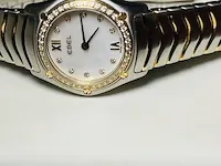 18kt gouden dames horloge - ebel sportwave diamanten model van €4900,00 - afbeelding 3 van  8
