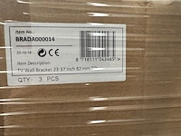 18x tv muurbeugel 23-37" 82 mm kantelbaar sam creative, brada000014 - afbeelding 4 van  4