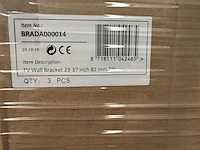 18x tv muurbeugel 23-37" 82 mm kantelbaar sam creative, brada000014 - afbeelding 4 van  4