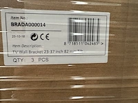 18x tv muurbeugel 23-37" 82 mm kantelbaar sam creative, brada000014 - afbeelding 4 van  4