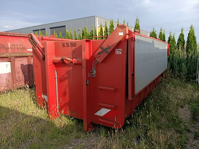 19 m3 haakarm afzetcontainer met milieu kleppen, buitenhuis, 2014 - afbeelding 2 van  9