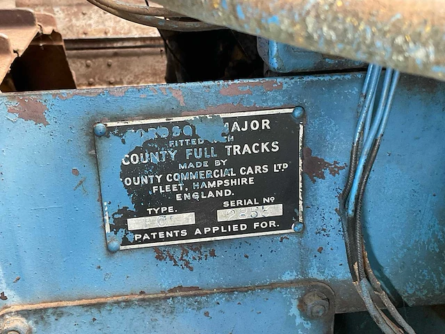 1949 fordson county crawler, e27n, p6 oldtimer tractor - afbeelding 13 van  21