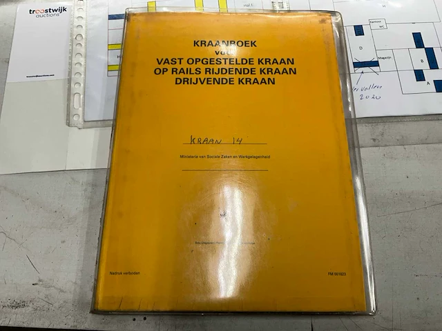 1956 v.d. bergh enkelligger onderhang halkraan 3,0t - afbeelding 4 van  12