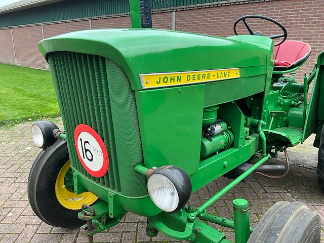 1960 john deere lanz 300 oldtimer tractor + maaibalk - afbeelding 2 van  31