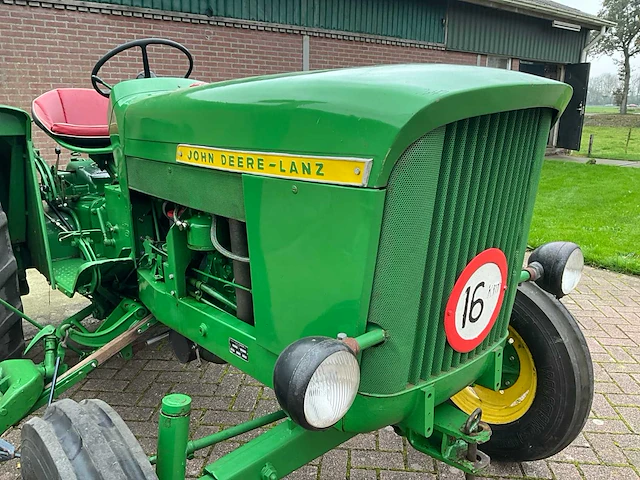 1960 john deere lanz 300 oldtimer tractor + maaibalk - afbeelding 3 van  31