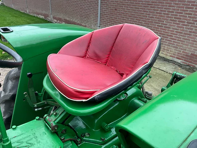 1960 john deere lanz 300 oldtimer tractor + maaibalk - afbeelding 19 van  31