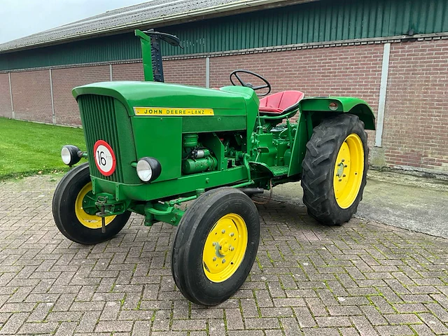 1960 john deere lanz 300 oldtimer tractor + maaibalk - afbeelding 12 van  31