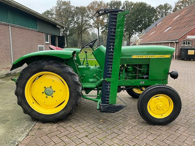 1960 john deere lanz 300 oldtimer tractor + maaibalk - afbeelding 28 van  31