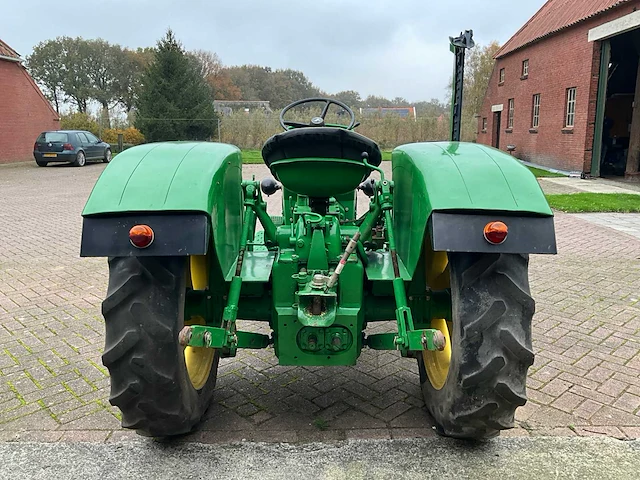 1960 john deere lanz 300 oldtimer tractor + maaibalk - afbeelding 30 van  31