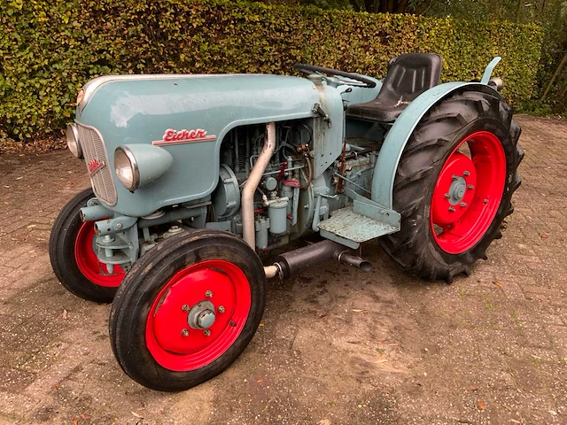 1961 eicher es201 oldtimer tweewielaangedreven landbouwtractor - afbeelding 1 van  29