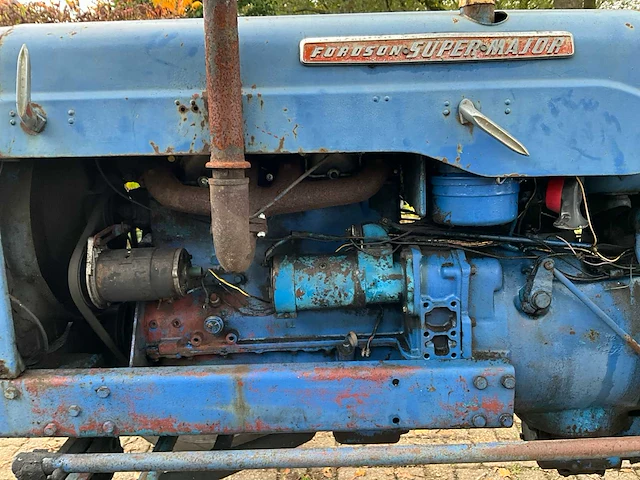 1961 fordson super major oldtimer tractor - afbeelding 15 van  31