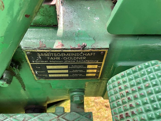 1961 güldner a3kt oldtimer tractor - afbeelding 19 van  26