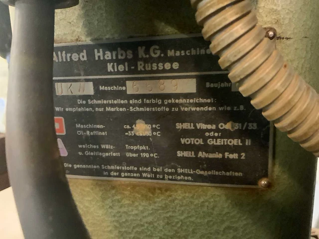 1964 alfred harbs ukw kettingfreesmachine - afbeelding 10 van  10