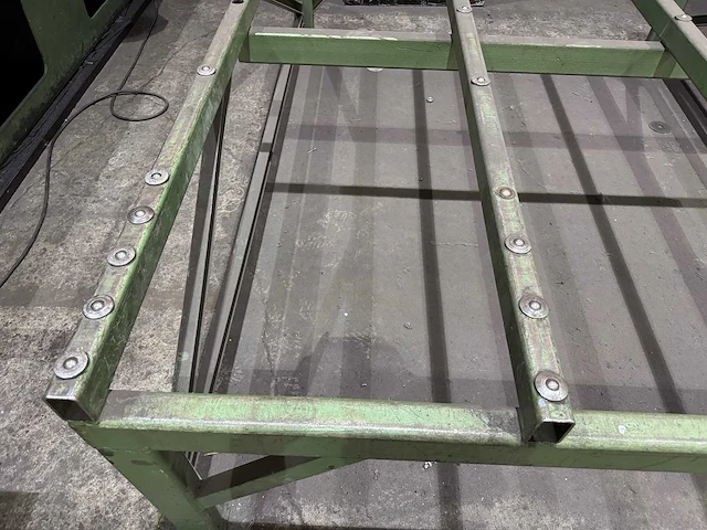 1964 eht tsh 3050x10 guillotineschaar v.v. aanvoertafel 2500x2000mm - afbeelding 2 van  12