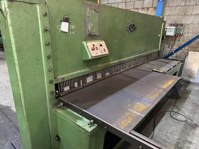 1964 eht tsh 3050x10 guillotineschaar v.v. aanvoertafel 2500x2000mm - afbeelding 6 van  12