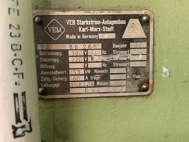 1964 wmw pye 160 s hydraulische pers ponssnibbelmachine - afbeelding 7 van  21