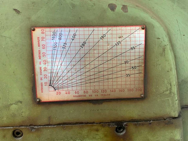 1965 alcera an 700 universele freesmachine - afbeelding 8 van  9