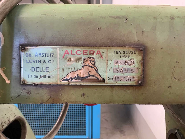 1965 alcera an 700 universele freesmachine - afbeelding 9 van  9