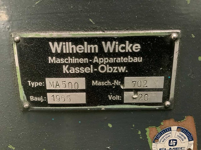 1965 multigrat ma500 slijp- en afbraammachine - afbeelding 6 van  14