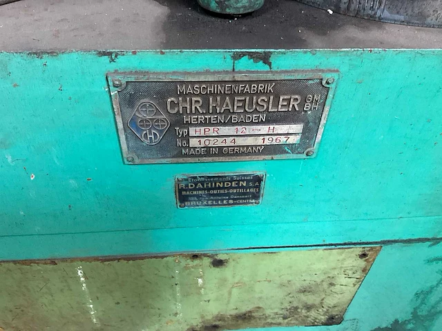 1967 hausler hpr12-h profielbuigmachine - afbeelding 3 van  11