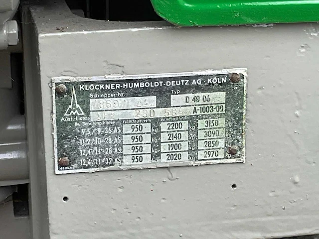 1968 deutz 4006 tractor - afbeelding 18 van  25