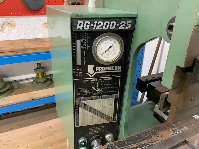 1968 promecam rg-1200-25 kantbank - afbeelding 14 van  19