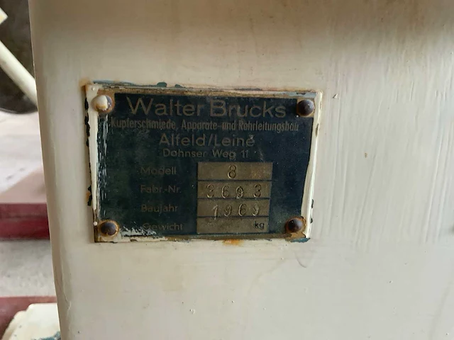 1969 walter brucks koperen ketel drageermachine - afbeelding 3 van  14