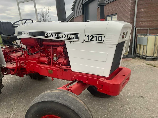 1971 david brown 1210 tweewiel aangedreven oldtimer tractor - afbeelding 4 van  30