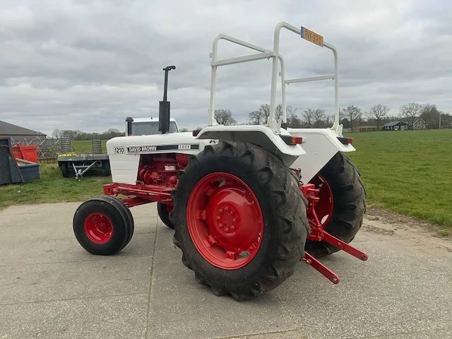 1971 david brown 1210 tweewiel aangedreven oldtimer tractor - afbeelding 28 van  30