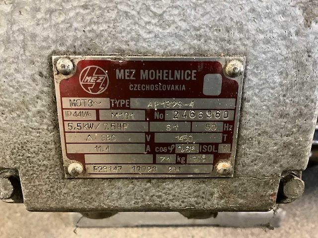 1972 mez ap132s elektromotor - afbeelding 3 van  3