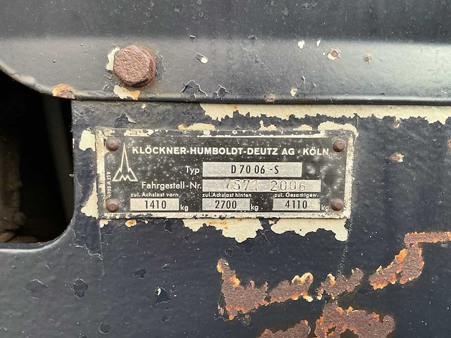 1973 - deutz 7206 - tweewielaangedreven landbouwtractor - afbeelding 6 van  14