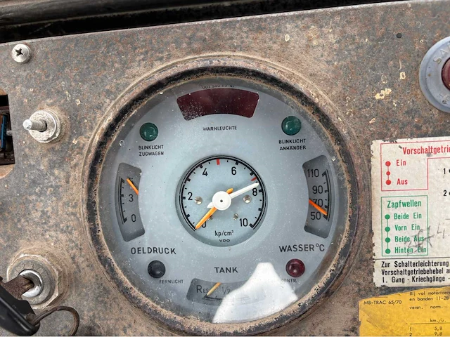 1973 mercedes-benz mb trac 700 vierwielaangedreven landbouwtractor - afbeelding 50 van  61