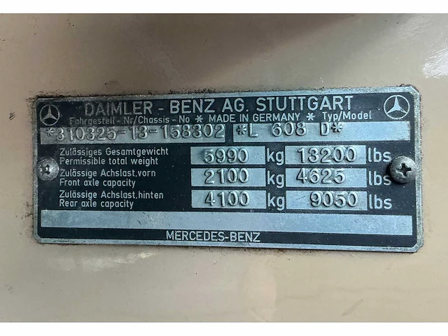 1974 mercedes-benz l608d camper - afbeelding 37 van  42