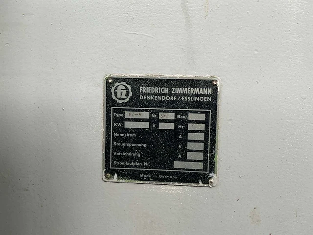 1975 friedrich zimmermann fz-4 universele freesmachine - afbeelding 3 van  16