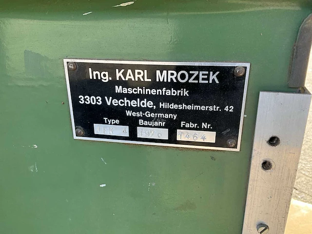 1976 kamro afk 4 schaafbank - afbeelding 2 van  10