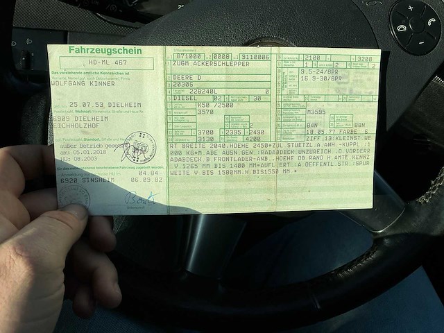 1977 john deere 2030s vierwielaangedreven landbouwtractor - afbeelding 44 van  50