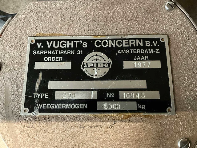 1977 spido 290 trekkrachtmeter 5t - afbeelding 3 van  4