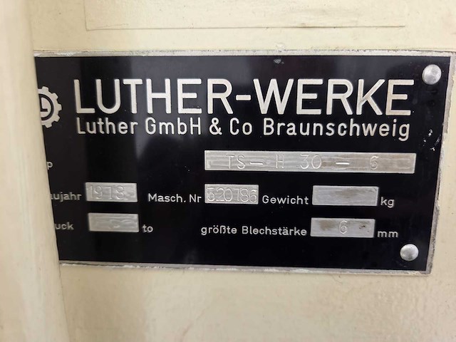 1978 luther werke ts h30 guillotineschaar - afbeelding 2 van  11