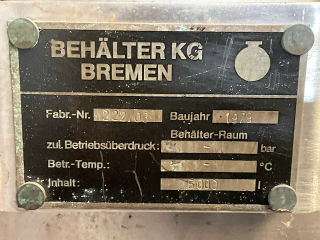 1979 behälter kg horizontale opslagtank - afbeelding 5 van  5