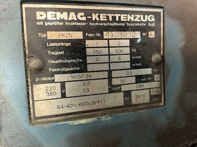 1979 demag pk2n kettingtakel - afbeelding 7 van  7