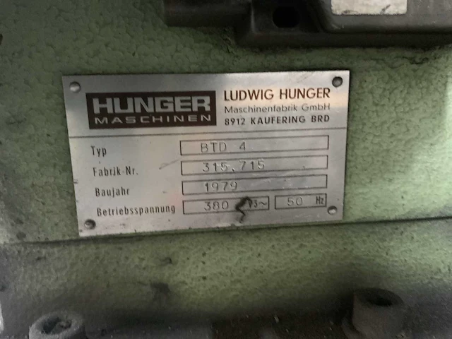 1979 hunger btd4 truck remtrommel uitdraai machine - afbeelding 4 van  9