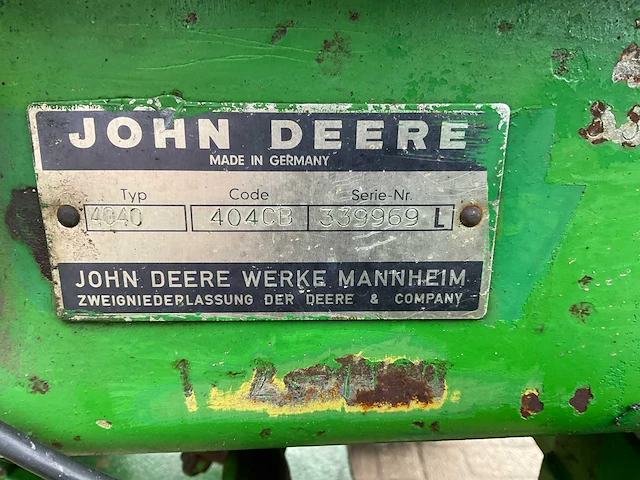 1979 john deere 4040 tweewielaangedreven landbouwtractor - afbeelding 26 van  28