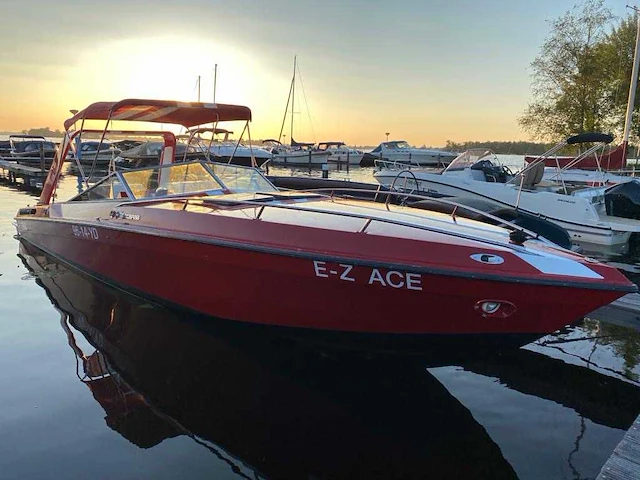 1979 wellcraft powerboat scarab (miami vice) speedboot met boot trailer - afbeelding 5 van  66
