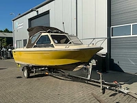1980 beekman 485 kajuitboot met trailer