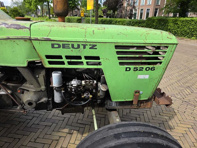 1980 deutz 5206 tweewielaangedreven landbouwtractor - afbeelding 2 van  20