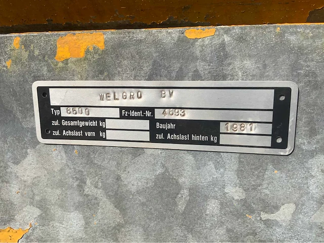 1981 welgro 6500 mesttank ljb-33-n - afbeelding 19 van  26