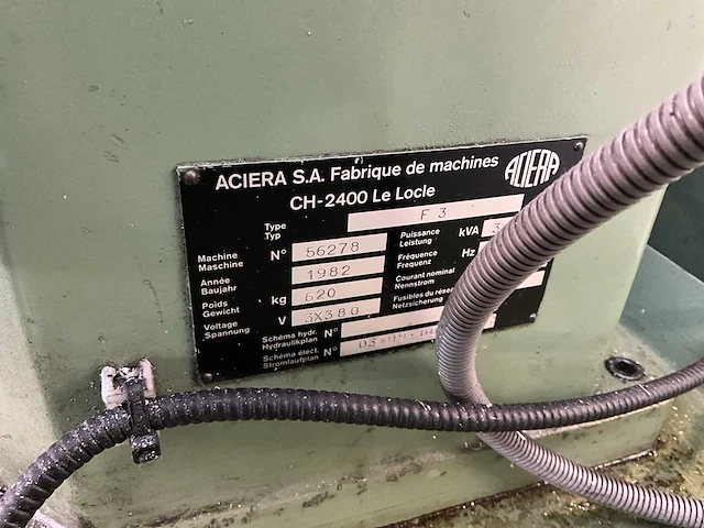 1982 aciera f3 freesmachine - afbeelding 9 van  9