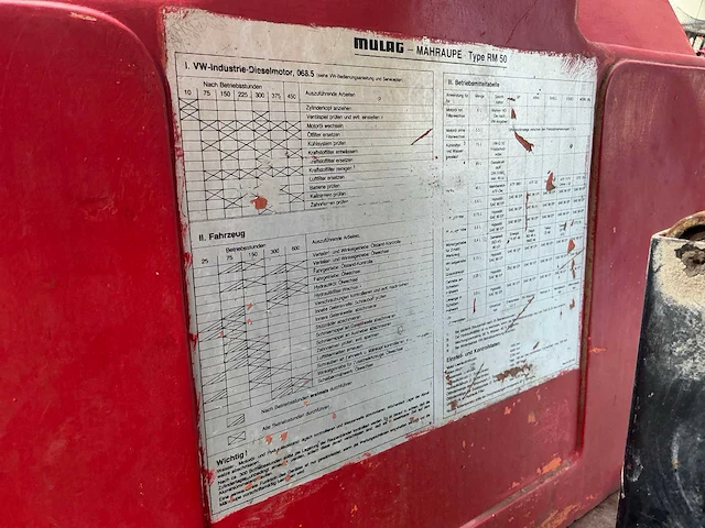 1982 mulag rm 50 maaimachine - afbeelding 8 van  17